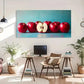 Transverse Oriented Apples Wall Art Canvas Office Home Room Framed 120x60cm