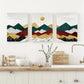 3pcs Contemporary Geometric Landscape  Wall Art Set Canvas Framed 40x60cm - High Quality Print 100% Australian Made Wall Canvas Ready to Hang