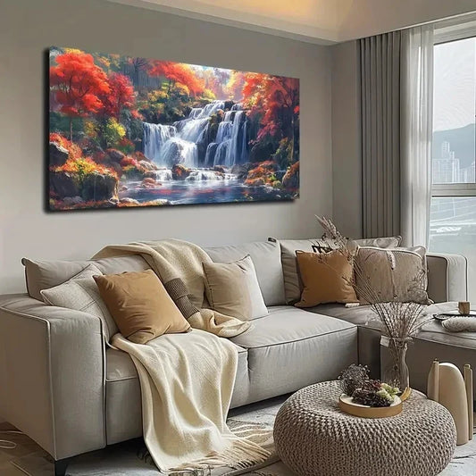 Minimalist Abstract Nature Wall Art canvas office home room framed 120x60cm