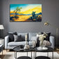 Cactus Desert Texture Perfect Wall Art Canvas Office Home Room Framed 80x45cm