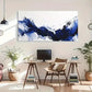 Abstract Ocean Waves Stroke Wall Art Canvas Office Home Room Framed 120x60cm