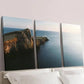 3pcs Cape Blue Sea Coastal Cliffs Wall Art Set Canvas Framed 40x60cm - High Quality Print 100% Australian Made Wall Canvas Ready to Hang