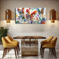 Colorful Butterflies & Flowers Wall Art Canvas Office Home Room Framed 120x60cm