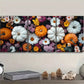 3pcss  Art Deco Style Pumpkin and Floral  Wall Art Set Canvas Framed 40x60cm - High Quality Print 100% Australian Made Wall Canvas Ready to Hang