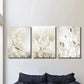 3pcs Neutral Botanical Floral Prints Wall Art Set Canvas Framed 40x60cm - High Quality Print 100% Australian Made Wall Canvas Ready to Hang
