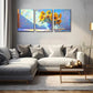 3pcs Yellow Sunflowers Placed in a Vase Perfect Wall Art Set Canvas Framed 40x60cm - High Quality Print 100% Australian Made Wall Canvas Ready to Hang