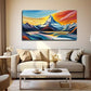 Snow Mountain Scenery Wall Art Canvas Office Home Room Framed 120x60cm