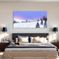 Winter Mountain Natural Scenery Wall Art Canvas Office Home Room Framed 80x45cm