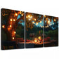 3pcs Aesthetic Modern Farmhouse Wooden Table Wall Art Set Canvas Framed 40x60cm - High Quality Print 100% Australian Made Wall Canvas Ready to Hang