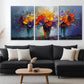 3pcs Vibrant Floral Bouquet Colorful Perfect Wall Art Set Canvas Framed 40x60cm - High Quality Print 100% Australian Made Wall Canvas Ready to Hang