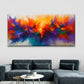 Rustic Style with Vivid Orange Wall Art Canvas Office Home Room Framed 120x60cm