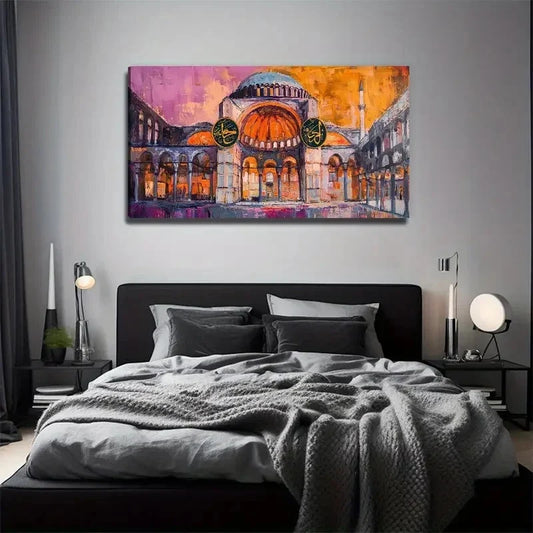 Nice Castle Conference Wall Art Canvas Office Home Room Framed 120x60cm