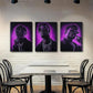 3pcs Confident Musicians with Glasses Perfect Wall Art Set Canvas Framed 40x60cm - High Quality Print 100% Australian Made Wall Canvas Ready to Hang