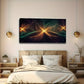 Sparkling Glow Floral Pattern Wall Art Canvas Office Home Room Framed 120x60cm