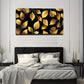 Golden Leaf Line Texture Modern Wall Art Canvas Office Home Room Framed 120x60cm