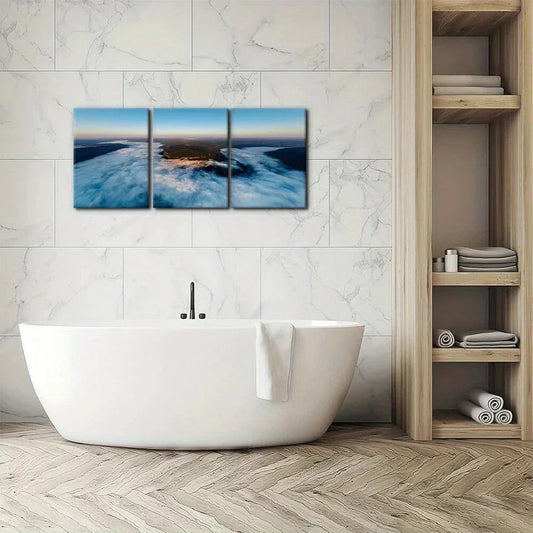 3pcs Ocean & River Seascape Nature Metal Print Ready to Hang Art