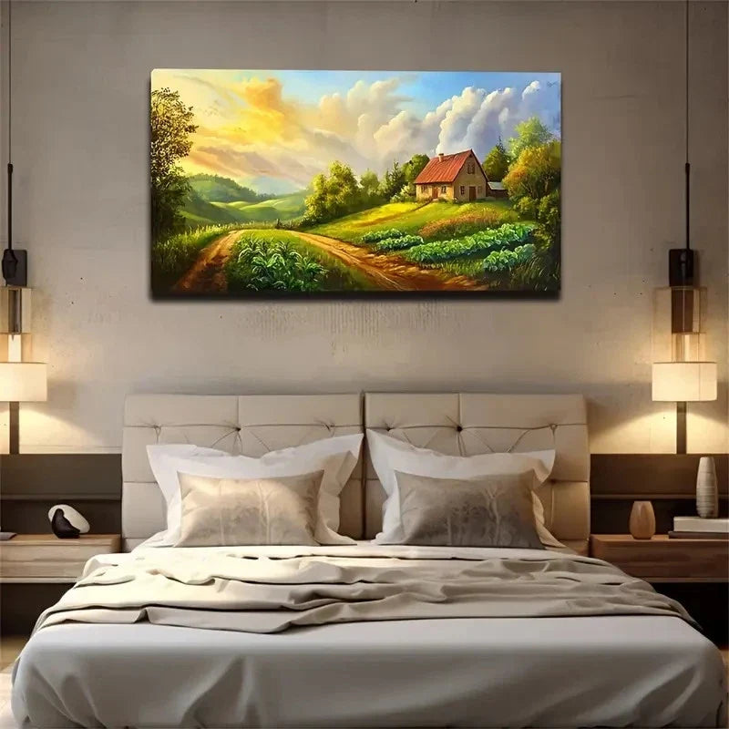 Ecological Style Decorative Wall Art Canvas Office Home Room Framed 120x60cm