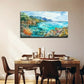 Vivid Modern Bohemian Coastal Wall Art Canvas Office Home Room Framed 120x60cm