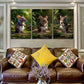 3pcs Forest Modern Classic Nature Mouse Metal Print Ready to Hang Art