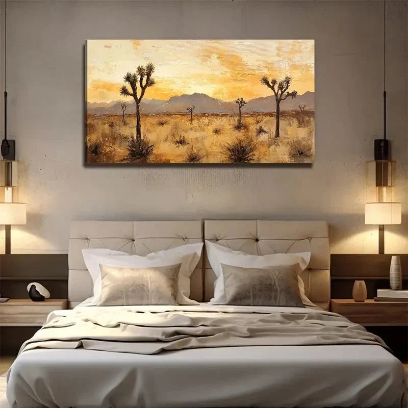 Modern Bohemian Style Tree Wall Art Canvas Office Home Room Framed 120x60cm