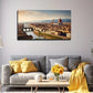 Victorian Cityscape Wall Art Canvas Office Home Room Framed 80x45cm