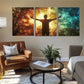 3pcs Vibrant Sunset and Cool Sky Tones Perfect Wall Art Set Canvas Framed 40x60cm - High Quality Print 100% Australian Made Wall Canvas Ready to Hang