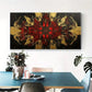 Gold Abstract Aesthetic Modern Wall Art Canvas Office Home Room Framed 120x60cm