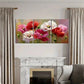 3pcs Floral Vibrant Colors Abstract Design Metal Print Ready to Hang Art