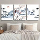 3pcs Japanese Cherry Blossom Landscape Wall Art Set Canvas Framed 40x60cm - High Quality Print 100% Australian Made Wall Canvas Ready to Hang