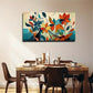 Abstract Style Flowers Leave Wall Art Canvas Office Home Room Framed 80x45cm
