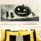 3pcs Giant Pumpkins and Kids Art Deco Metal Print Ready to Hang Art
