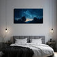 Night Sky Minimalist Realistic Wall Art Canvas Office Home Room Framed 120x60cm