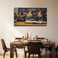 Library Scene With Students Wall Art Canvas Office Home Room Framed 80x45cm