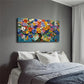 Vibrant Floral Tree Canopy Wall Art Canvas Office Home Room Framed 120x60cm