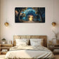 A Bright Light Shining Through Wall Art Canvas Office Home Room Framed 120x60cm