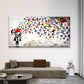 Girl with Butterflies Street Art Canvas Office Home Room Framed 120x60cm