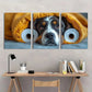 3pcs Bernard Dog Humorous Whimsical Animal Metal Print Ready to Hang Art