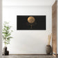 Golden Tree Silhouette Abstract Sun Wall Art Canvas Office Home Framed 80x45cm