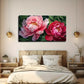 Vibrant Pink Peonies Wall Art Canvas Office Home Room Framed 80x45cm