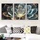 3pcs Blooming Fantasy Flower Design Wall Art Set Canvas Framed 40x60cm - High Quality Print 100% Australian Made Wall Canvas Ready to Hang