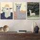3pcs Beautiful Animal White Wildlife Forest Metal Print Ready to Hang Art