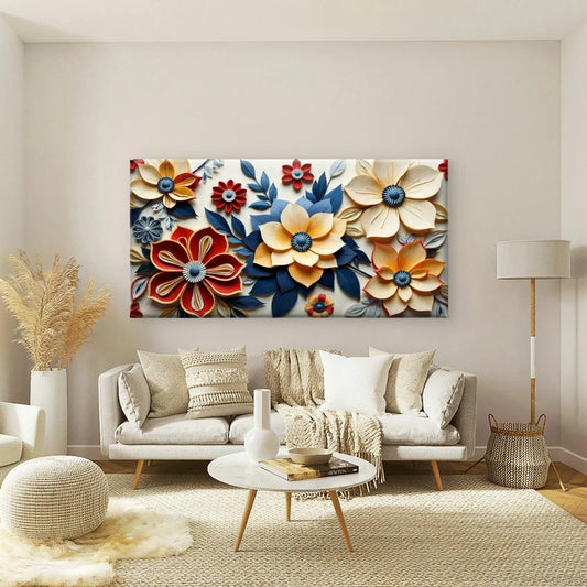 Footwear Fashion And Flowers Wall Art Canvas Office Home Room Framed 120x60cm