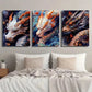 3pcs Gorgeous Oriental Dragon Decorative Wall Art Set Canvas Framed 40x60cm - High Quality Print 100% Australian Made Wall Canvas Ready to Hang