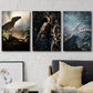 3pcs Vibrant Dinosaur & Lizard Scenes Wall Art Set Canvas Framed 40x60cm - High Quality Print 100% Australian Made Wall Canvas Ready to Hang
