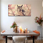 Owl On Branch Cherry Blossom Wall Art Canvas Office Home Room Framed 120x60cm