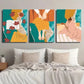 3pcs Autumn Themed Fall Leaves Wall Art Set Canvas Framed 40x60cm - High Quality Print 100% Australian Made Wall Canvas Ready to Hang