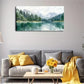 Tranquil Lake Forest Reflection Wall Art Canvas Office Home Room Framed 120x60cm
