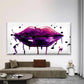 Black Lips And Red Blood Wall Art Canvas Office Home Room Framed 120x60cm