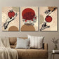3pcs Abstract Plant and Tree Apple Tree Wall Art Set Canvas Framed 40x60cm - High Quality Print 100% Australian Made Wall Canvas Ready to Hang