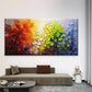 Abstract Tree Landscape Wall Art Canvas Office Home Room Framed 80x45cm